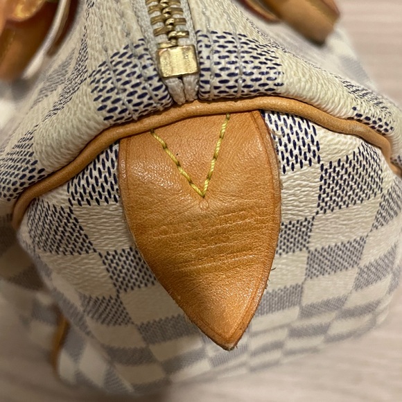 Vintage Louis Vuitton Speedy 30 Damier Azur - Picture 8 of 9